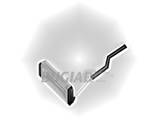 BUGIAD 88414 Töltőlevegő cső bal Töltőlevegő hűtő FORD