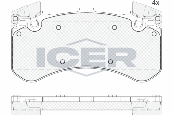 ICER 182070 Brake Pad Set, disc brake