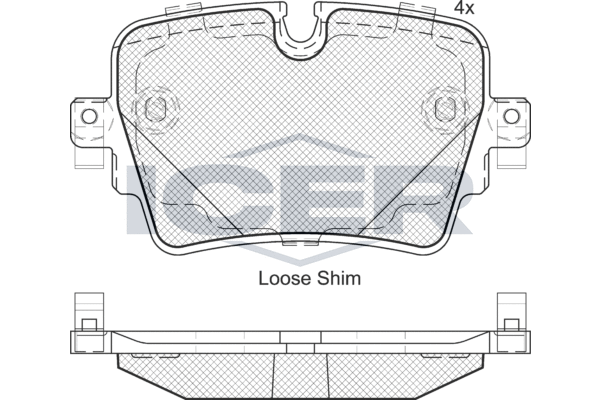 ICER 182187 Brake Pad Set, disc brake