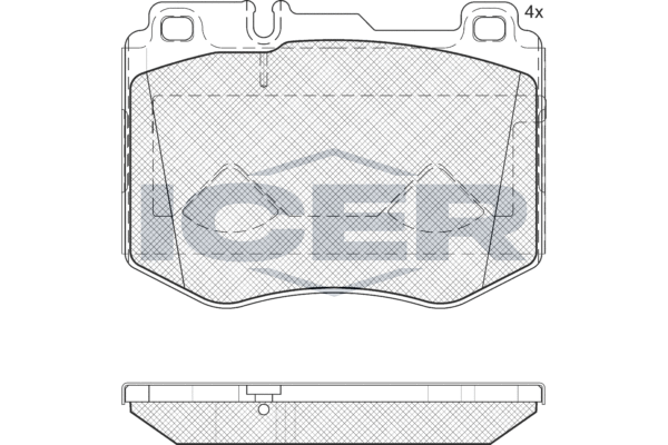 ICER 182195 Brake Pad Set, disc brake