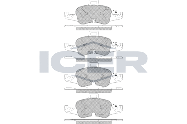ICER 182233 Brake Pad Set, disc brake