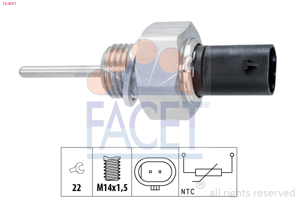 FACET 10.4051 حساس، درجة...