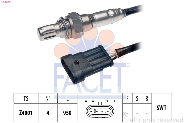 FACET 10.7020 Sonda lambda