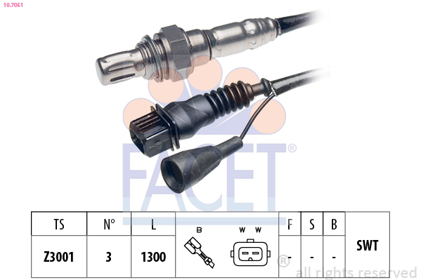 FACET 10.7051 Sonda lambda