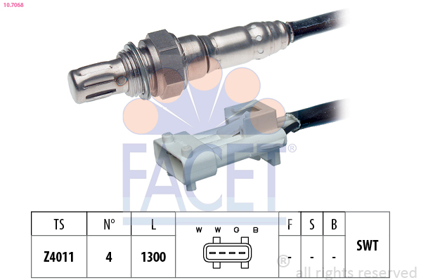 FACET 10.7068 Lambda sensörü