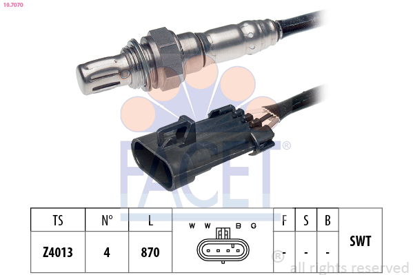 FACET 10.7070 Sonda lambda