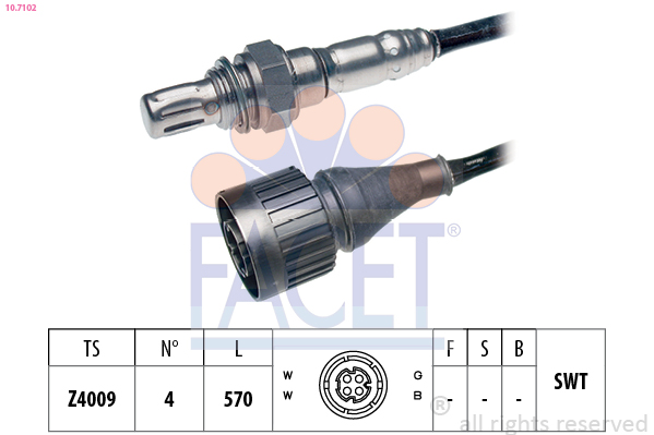 FACET 10.7102 Sonda lambda