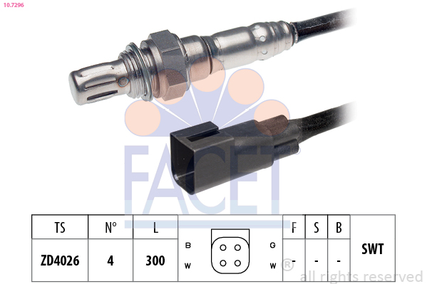 FACET 10.7296 Lambda sensörü