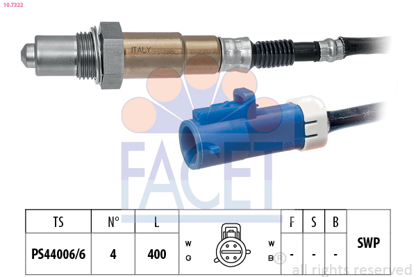 FACET 10.7322 Sonda lambda