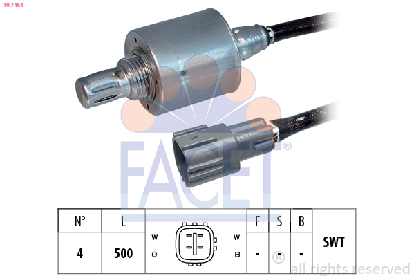 FACET 10.7464 Lambda sensörü