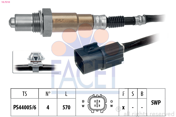 FACET 10.7510 Lambda sensörü