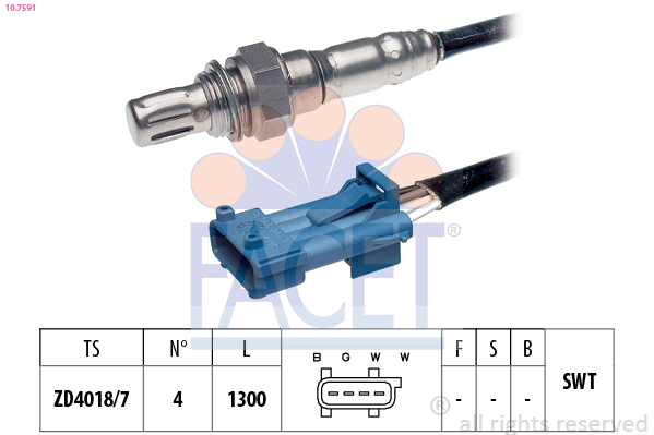 FACET 10.7591 Sonda Lambda