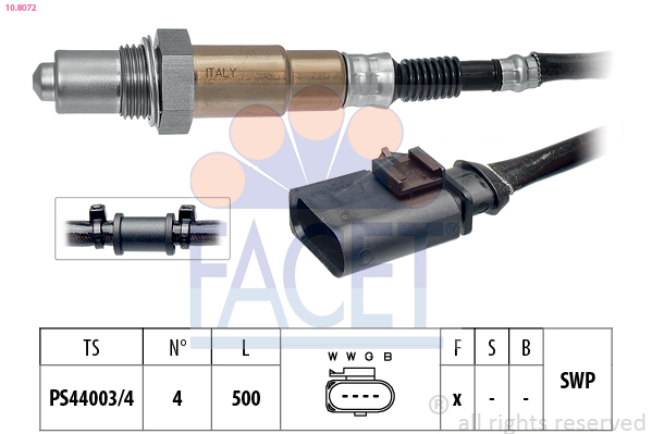 FACET 10.8072 Sonda Lambda