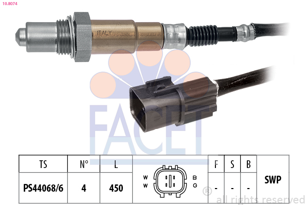 FACET 10.8074 Sonda Lambda