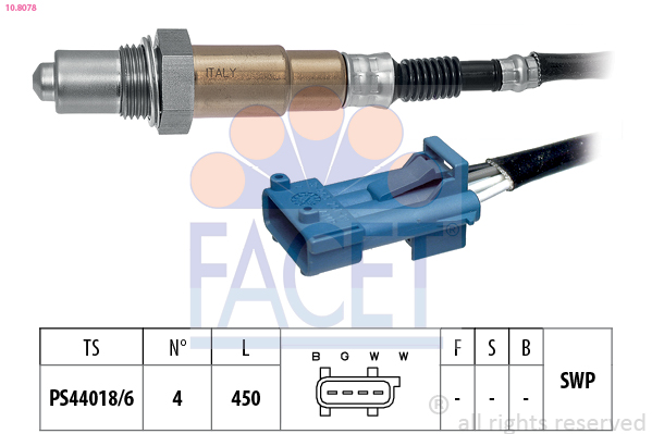 FACET 10.8078 Lambda sensörü