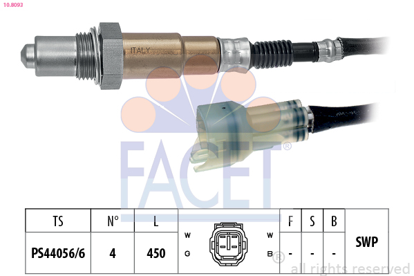 FACET 10.8093 Lambda sensörü