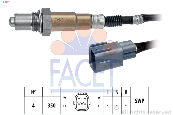 FACET 10.8197 Sonda lambda