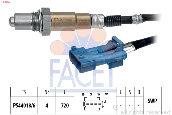 FACET 10.8198 Sonda lambda