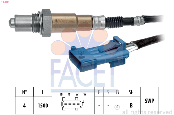 FACET 10.8301 Lambda sensörü