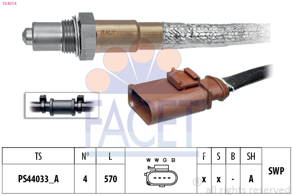 FACET 10.8314 Sonde lambda