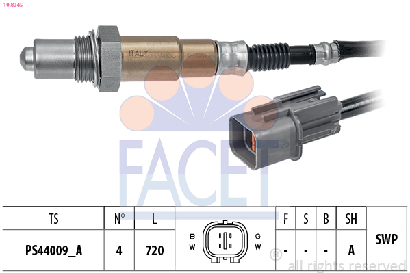 FACET 10.8345 Lambda sensörü