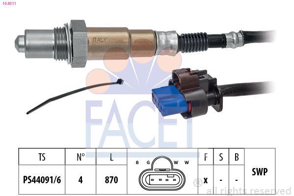 FACET 10.8511 Αισθητήρας λάμδα