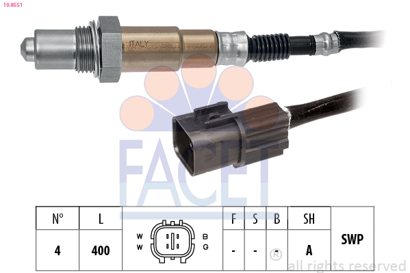 FACET 10.8551 Made in Italy - OE Equivalent Lambda sonda