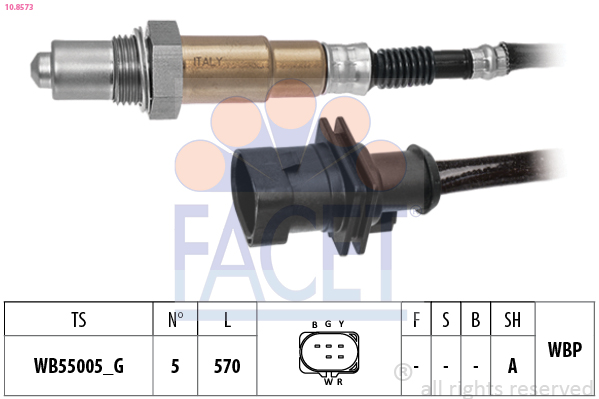 FACET 10.8573 Made in Italy - OE Equivalent Lambda sonda