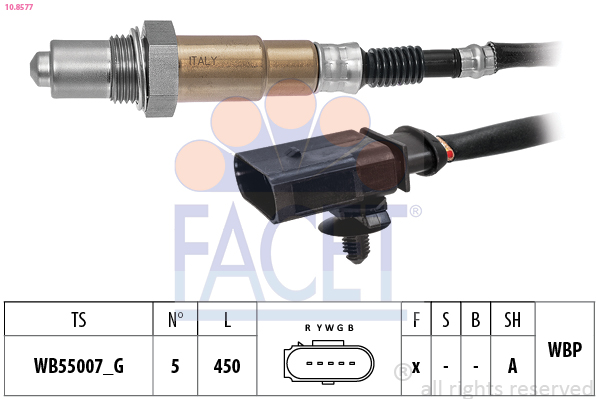 FACET 10.8577 Made in Italy - OE Equivalent Lambda sonda