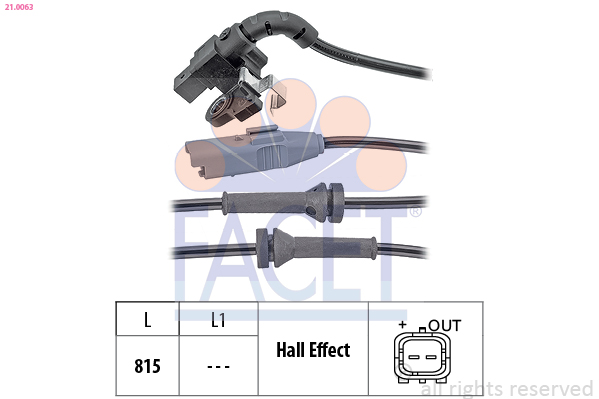 FACET 21.0063 حساس، سرعة...