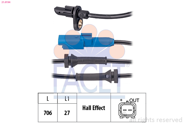 FACET 21.0194 Capteur,...