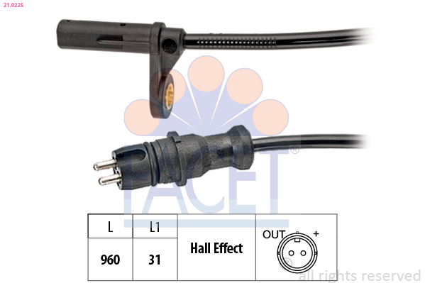 FACET 21.0225 Capteur,...