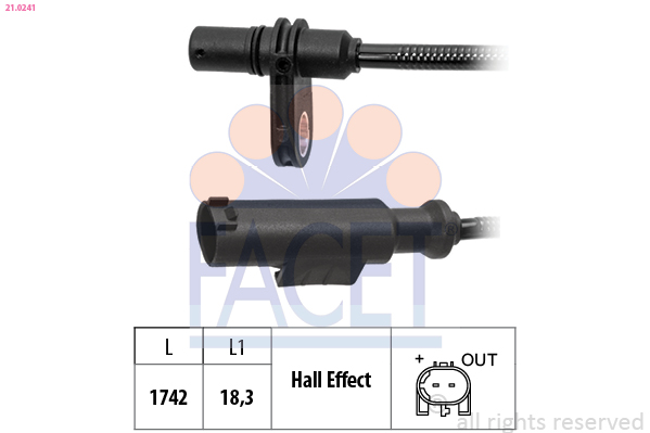 FACET 21.0241 Sensor, wheel...