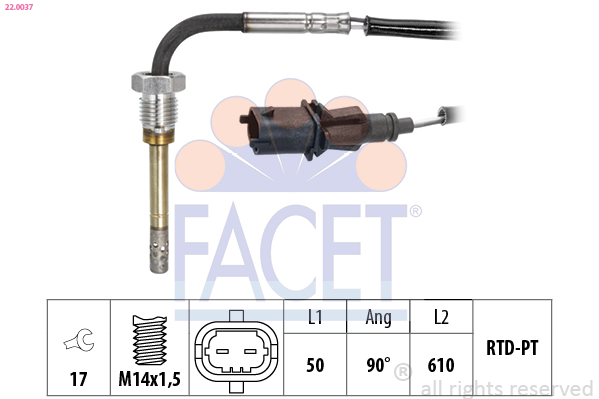 FACET 22.0037 حساس، درجة...