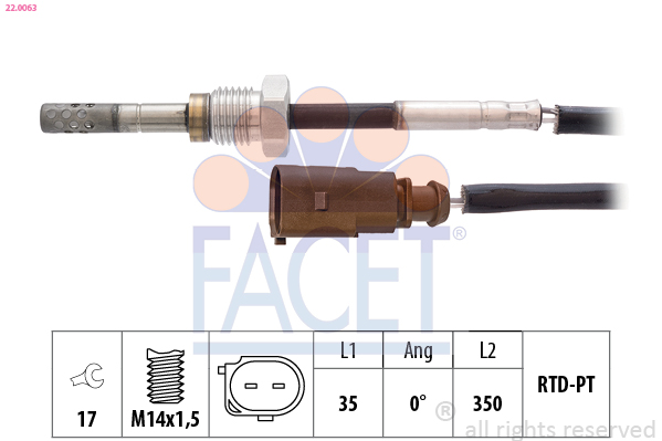 FACET 22.0063 حساس، درجة...