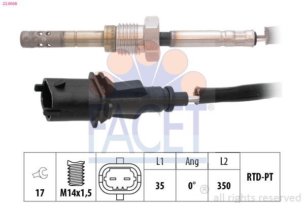 FACET 22.0068 حساس، درجة...