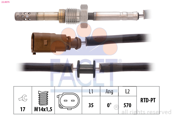 FACET 22.0075 Sensor,...