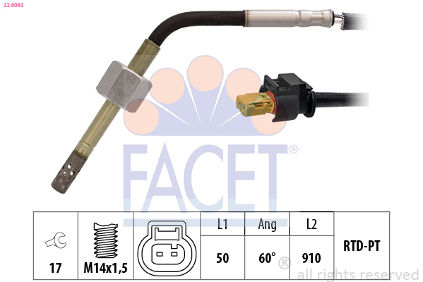 FACET 22.0083 Sensor,...