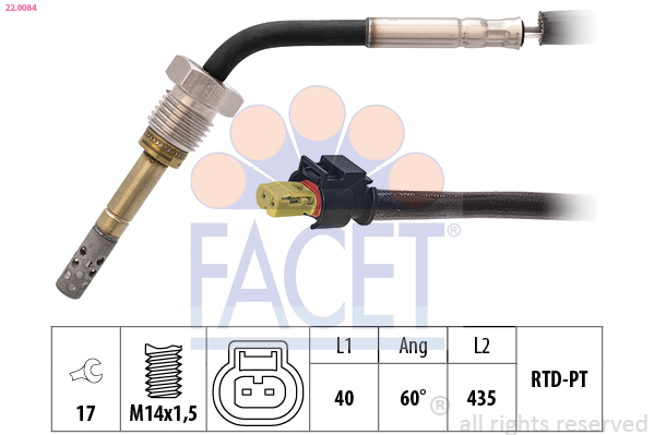 FACET 22.0084 Sensor,...