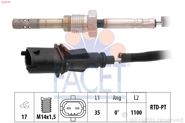 FACET 22.0132 حساس، درجة...