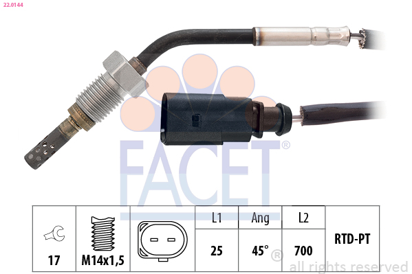 FACET 22.0144 Sensor, temp....