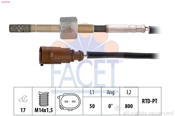 FACET 22.0150 Sensor, temp....