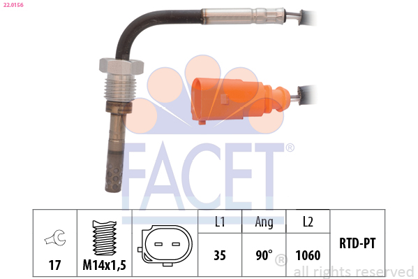 FACET 22.0156 Sensor,...