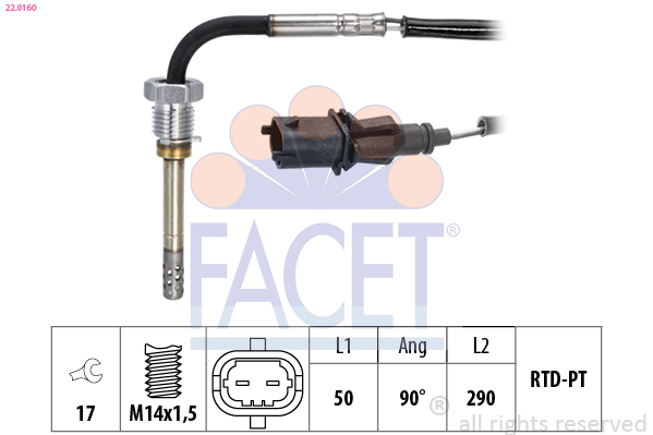 FACET 22.0160 Sensore,...