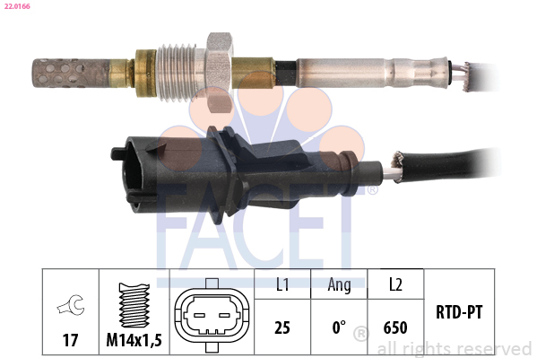 FACET 22.0166 Capteur,...