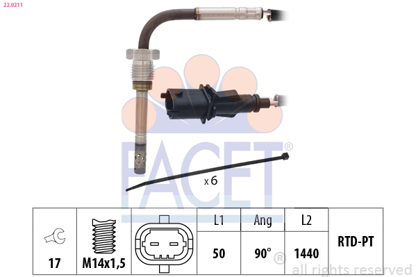 FACET 22.0211 Sensor,...