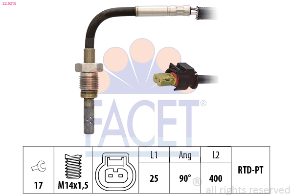 FACET 22.0215 Capteur,...