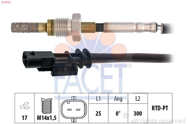 FACET 22.0216 Sensor, temp....