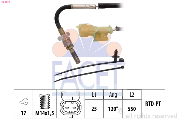 FACET 22.0222 Capteur,...