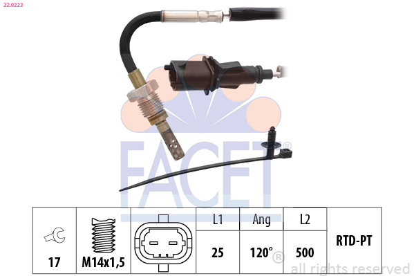 FACET 22.0223 Sensor, temp....